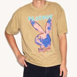 Playboy Andy Warhol January 1986 Cover Graphic T-Shirt Size Medium